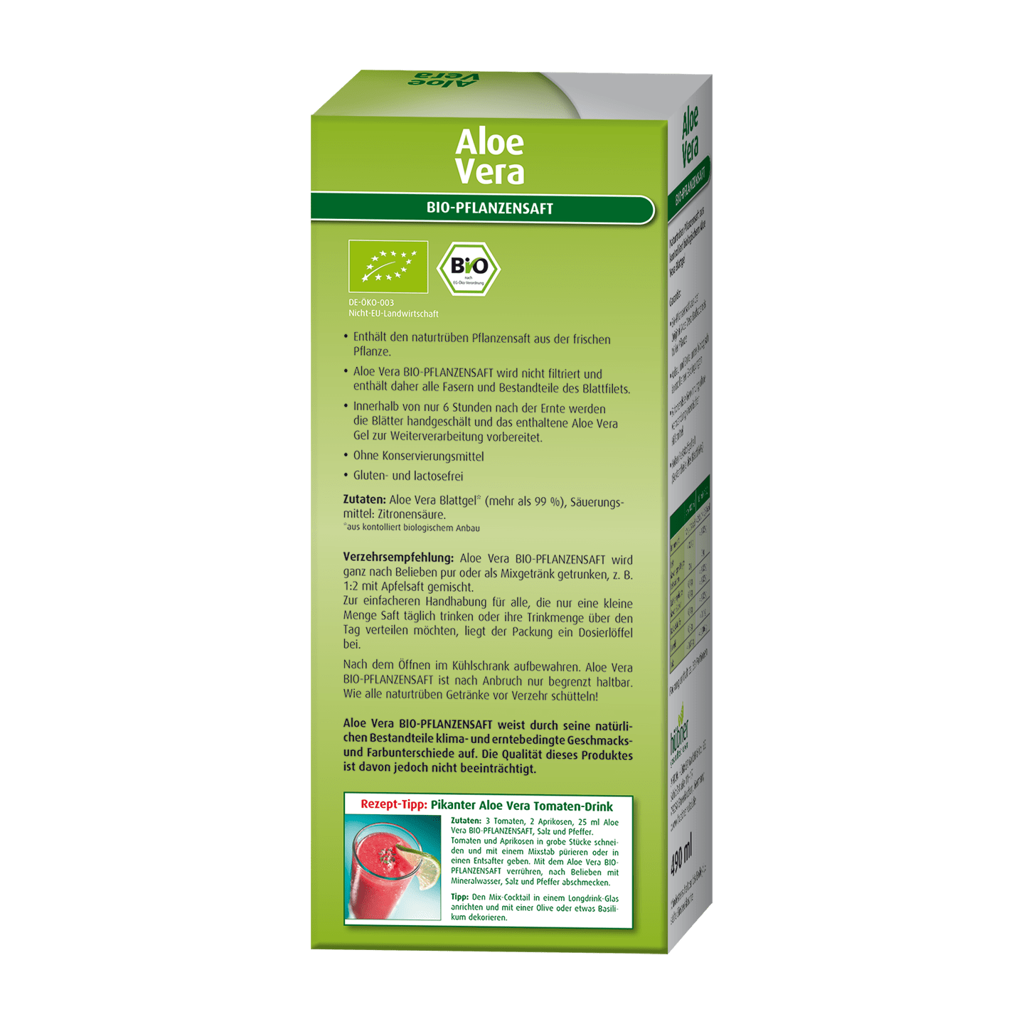 Aloe Vera Organic plant juice