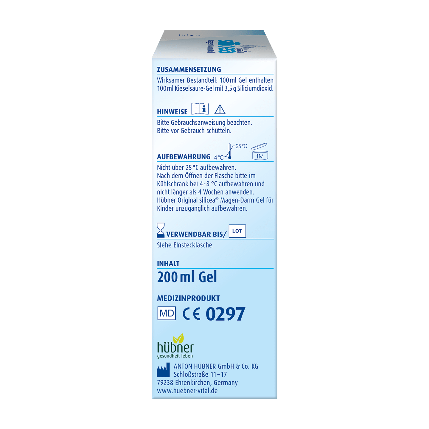  Hübner Original Silicea® Gastro-Intestinal Gel