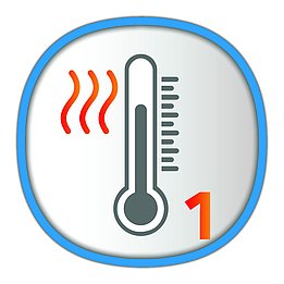 Icon – Anwendung 01 – Temeratur wählen Icon – Anwendung 01 – Temeratur wählen