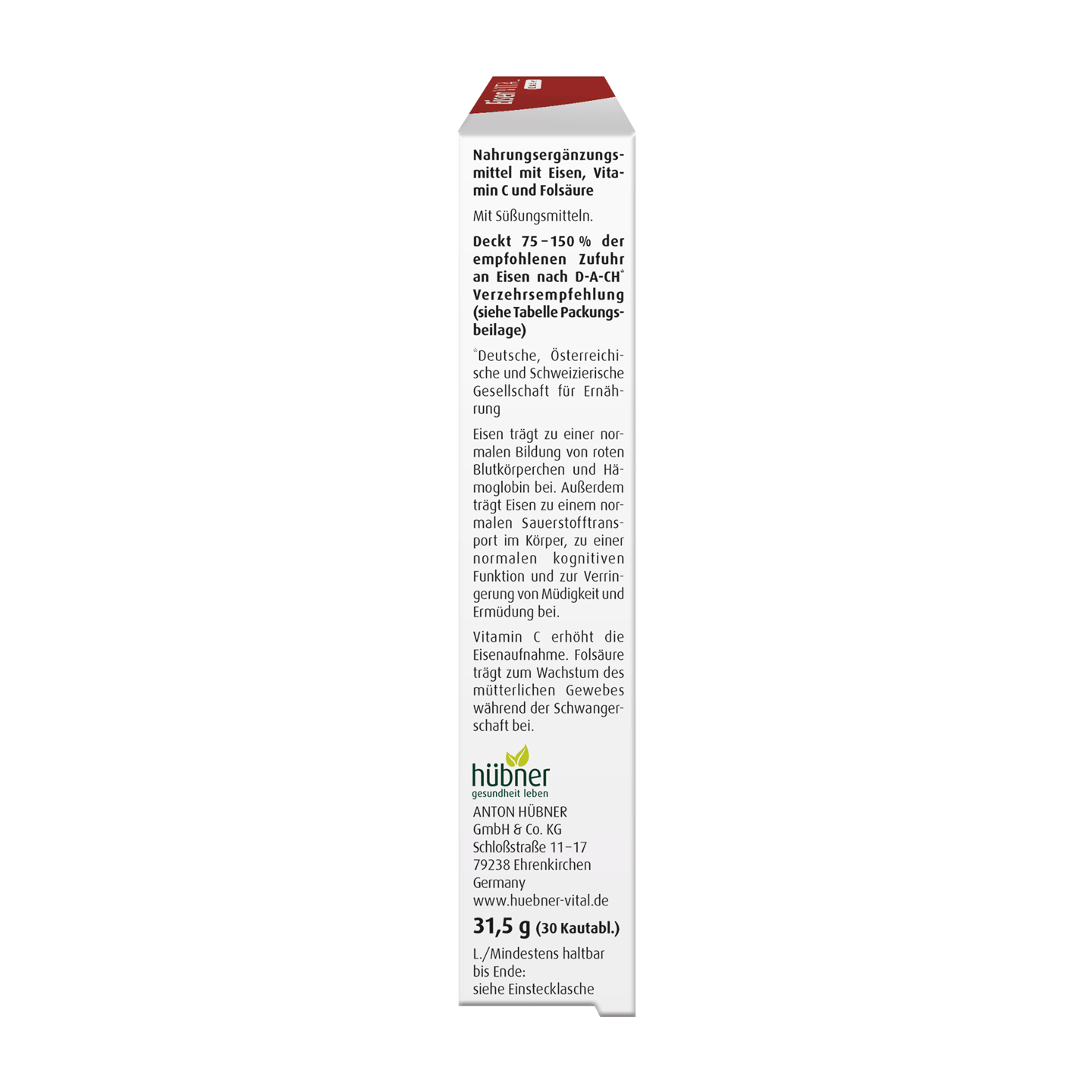 Hübner Iron VITAL® Chewable tablets