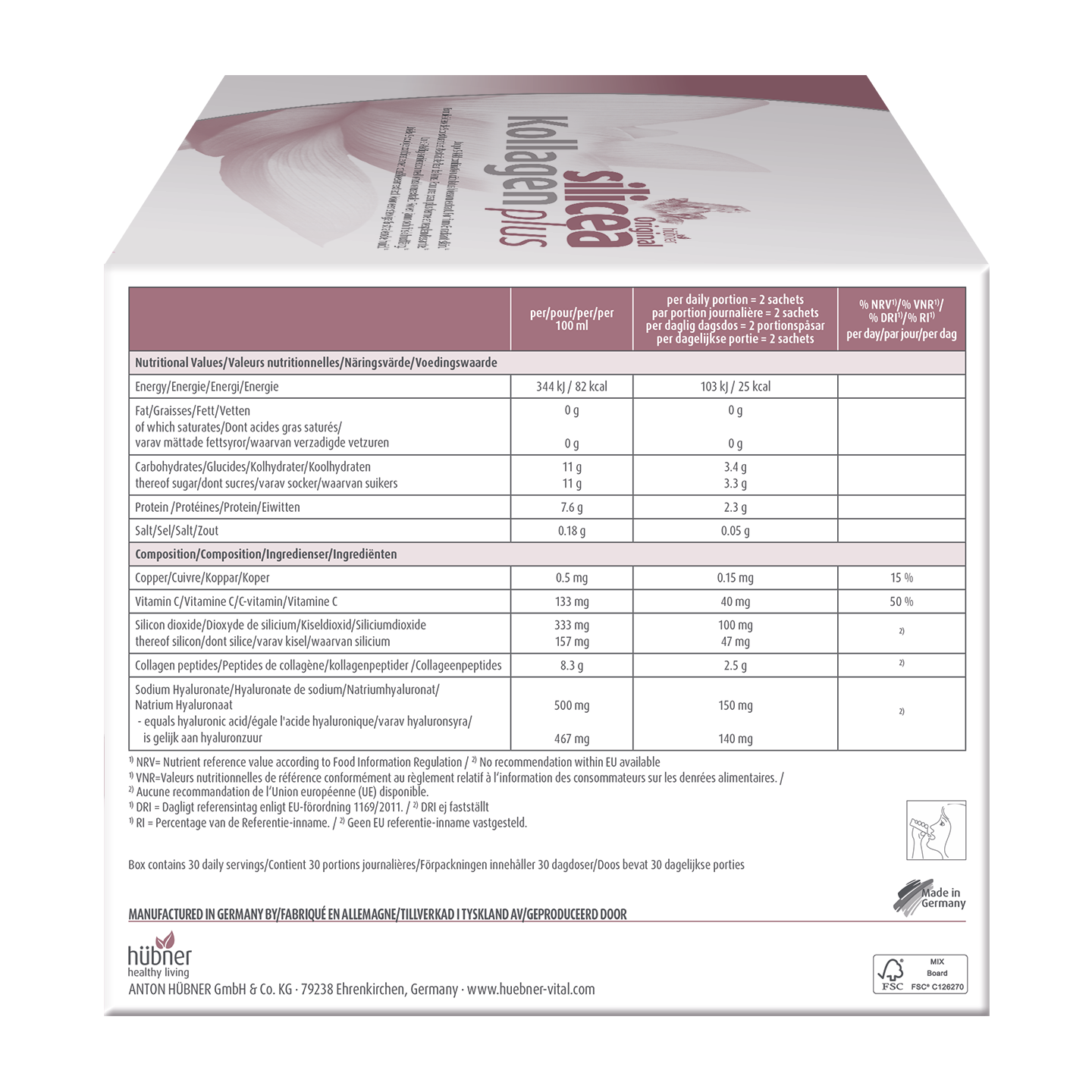 Hübner Original silicea® Kollagen plus