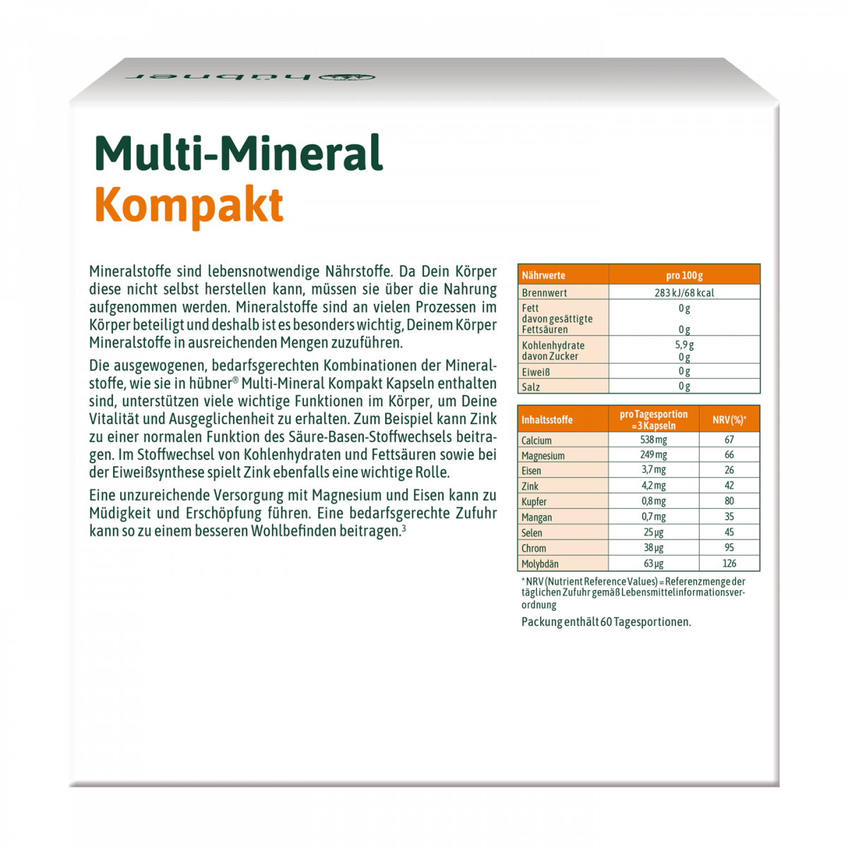 hübner Multi-Mineral Kompakt 180 Stück