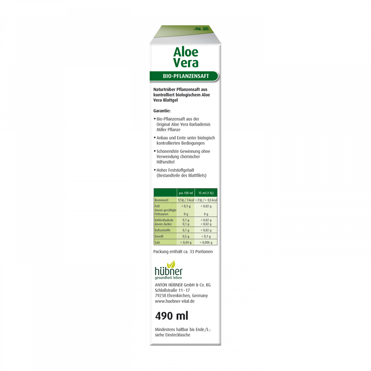 ALOE VERA BIO-Pflanzensaft naturtrüb