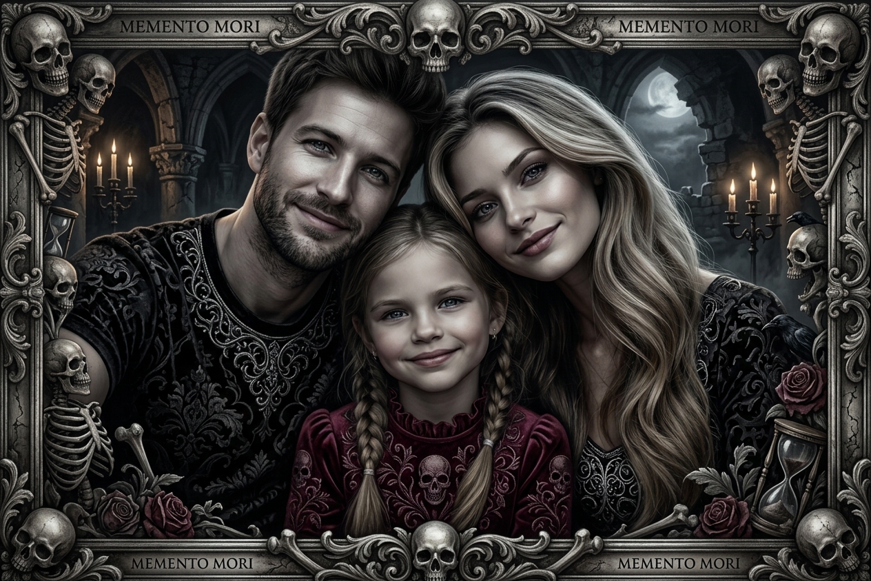 Skull Art – Gothic Totenkopf Portrait
