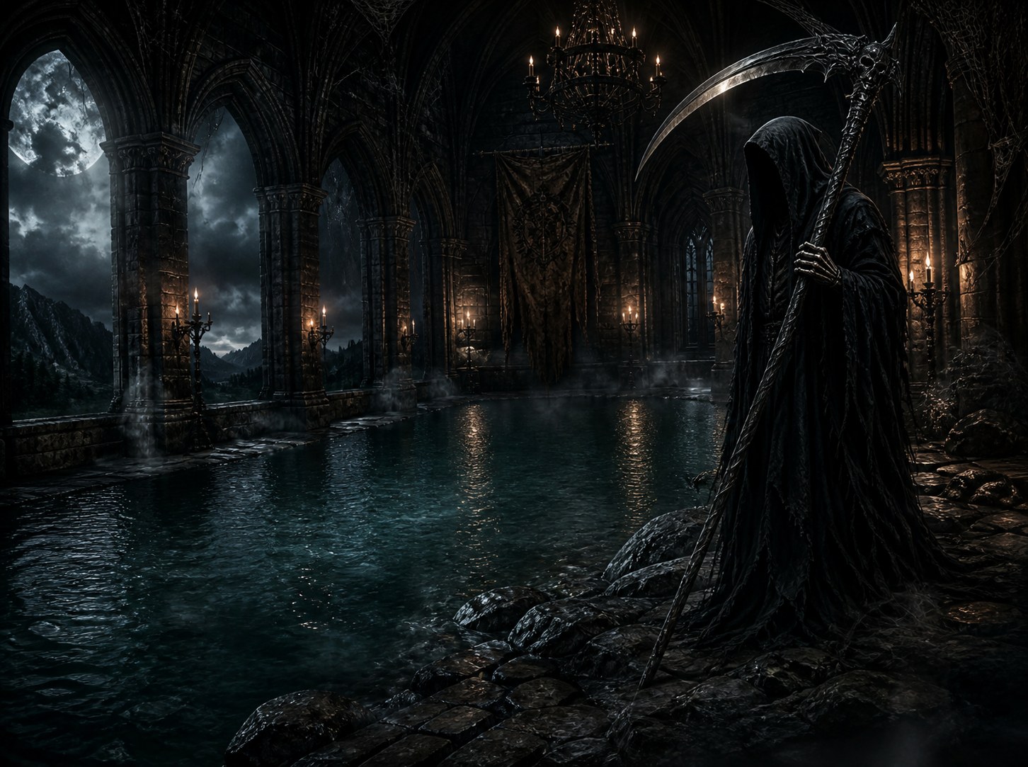 Gothic Reaper – Dein Schatten-Porträt