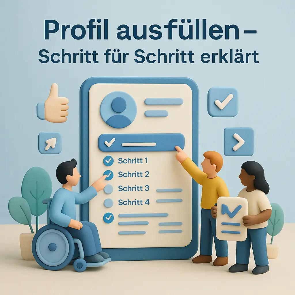 Profil ausfüllen - Schritt für Schritt erklärt