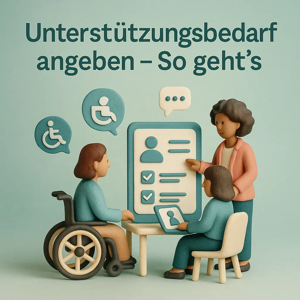 Unterstützungsbedarf angeben – So geht’s