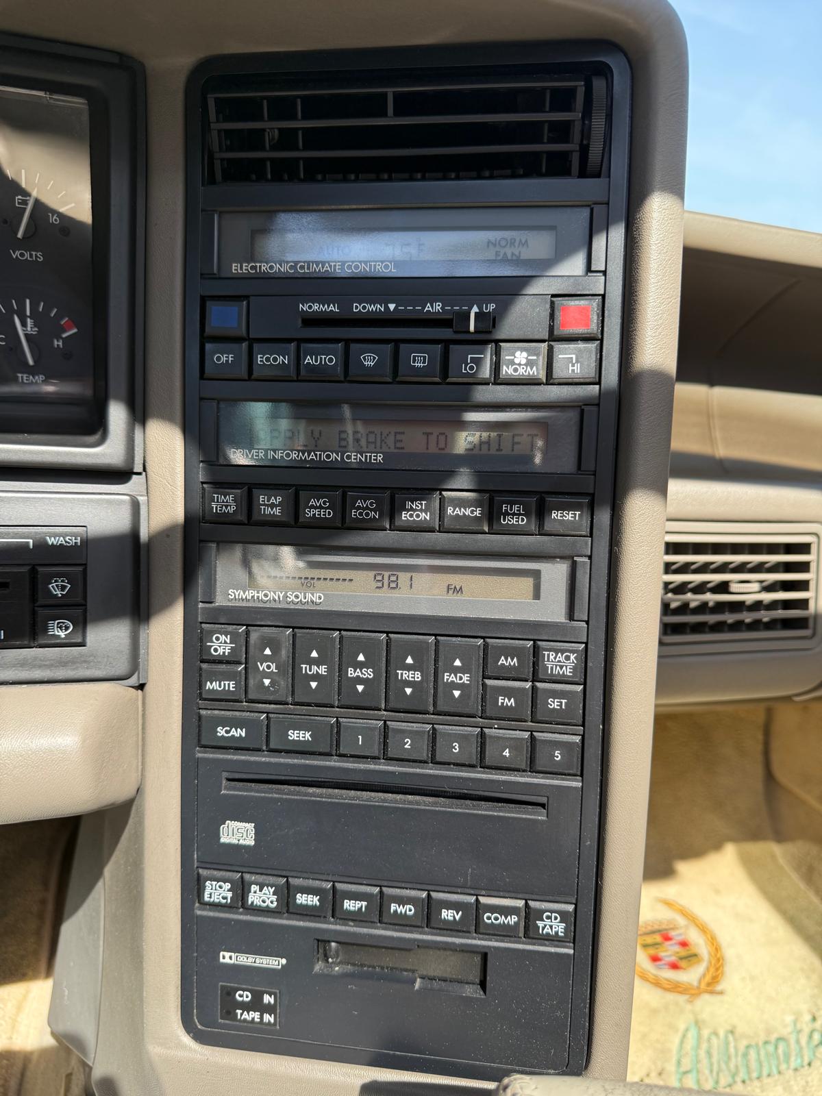 Cadillac Allanté 4.6 V8 Northstar 1993