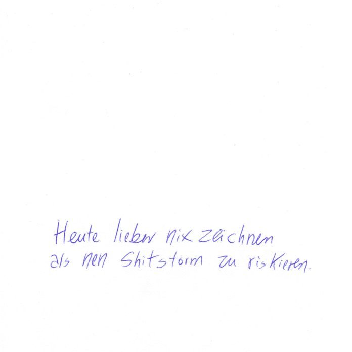 Auf dem Kritzelschnipsel steht geschrieben: 
