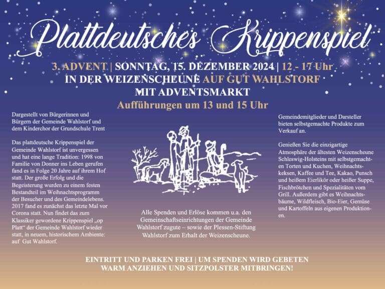Wahlstorf: Plattdeutsches Krippenspiel