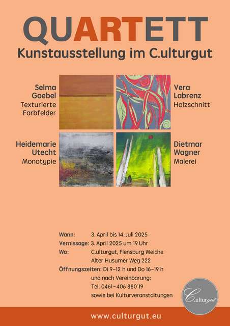 Flensburg: QUARTETT – Kunstausstellung im C.ulturgut