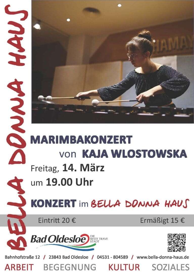 Bad Oldesloe: Kaja Wlostowska, Marimba Konzert