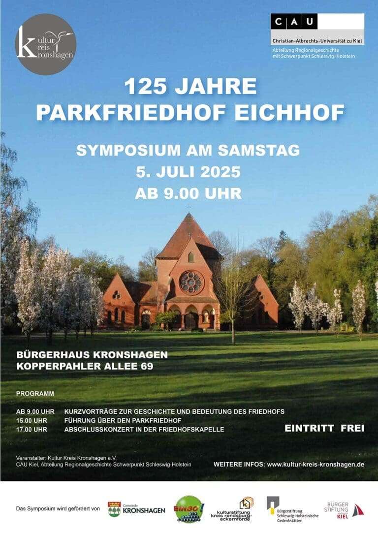 Kronshagen: Symposium „125 Jahre Parkfriedhof Eichhof“