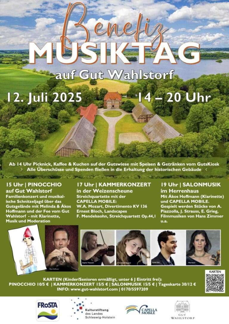 Wahlstorf: BENEFIZ MUSIKTAG auf Gut Wahlstorf