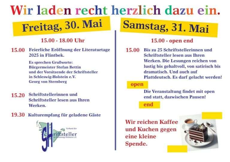 Literaturtage in Flintbek: Die größte Lesung in Schleswig-Holstein
