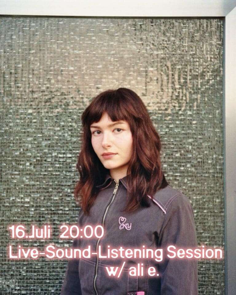 Live-Sound-Listening Session w/ ali e.