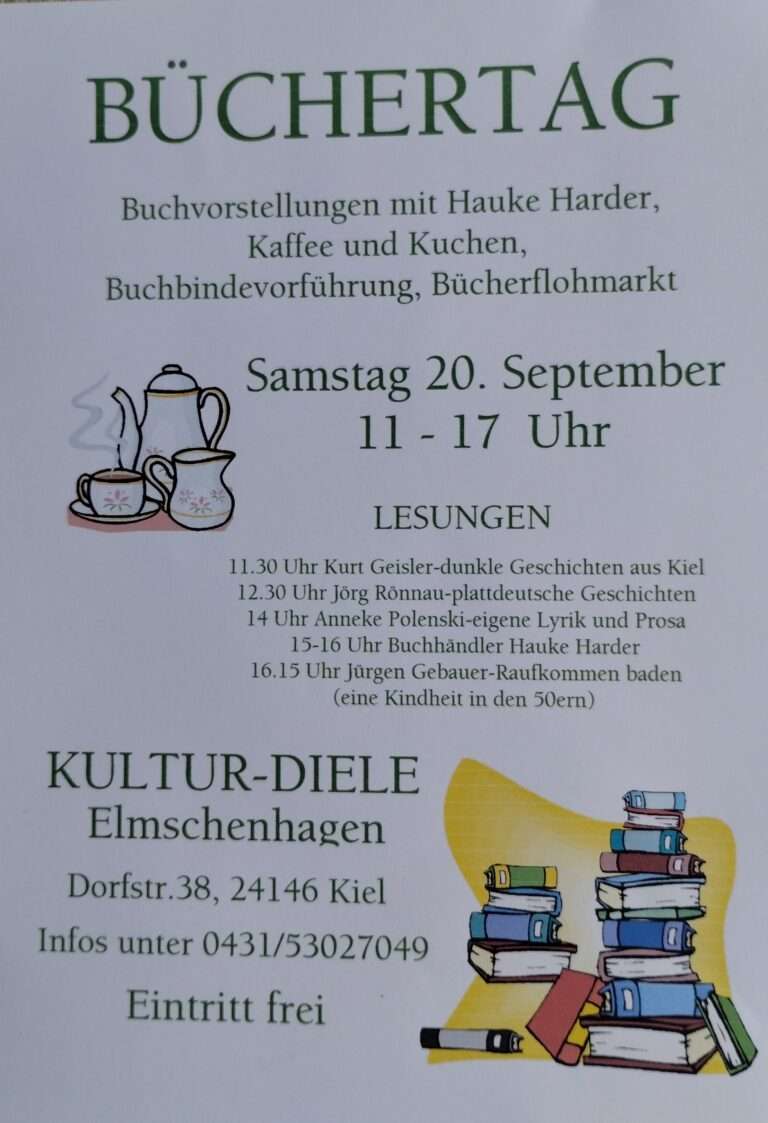 Büchertag Kulturdiele Elmschenhagen