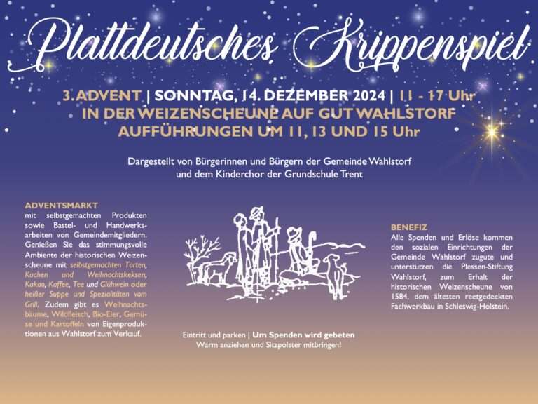 Wahlstorf: PLATTDEUTSCHES KRIPPENSPIEL