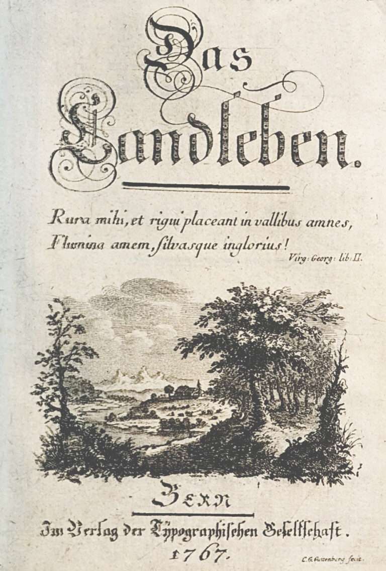 Eutin: Die Schweizer Reise des Eutiners Christian Cay Lorenz Hirschfeld im Jahre 1765-67