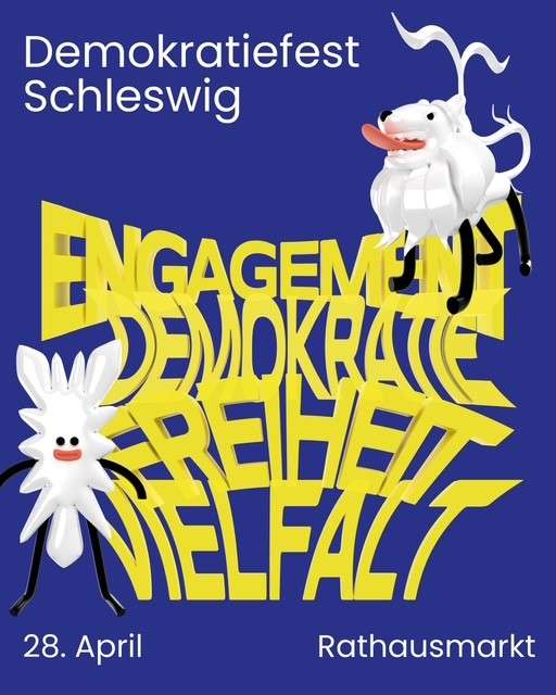 Demokratiefest auf dem Rathausmarkt Schleswig