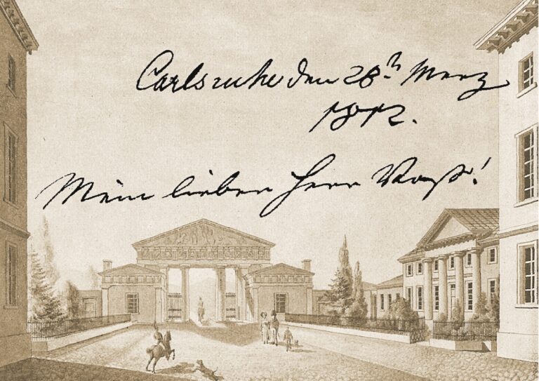 Eutin: Von Eutin nach Karlsruhe. Wie die Familie Voß beim badischen Baudirektor Friedrich Weinbrenner einzog