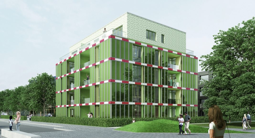 IBA Hamburg BIQ feiert Richtfest