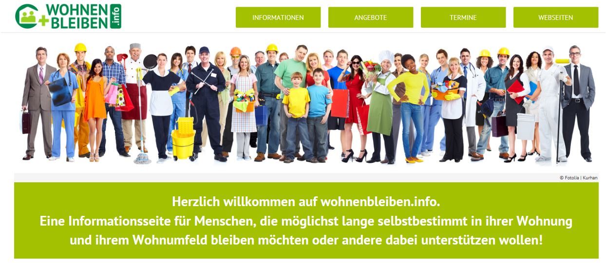 Möglichst lange selbstbestimmt in der eigenen Wohnung und dem Wohnumfeld leben