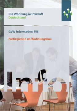 Partizipation im Wohnungsbau – GdW veröffentlicht Broschüre mit Erfahrungsberichten aus der Praxis
