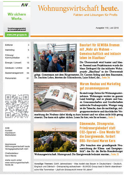 Wohnungswirtschaft heute. AG118