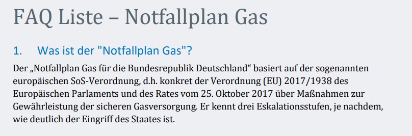 Frühwarnstufe des Notfallplans Gas aus – Was bedeutet das?