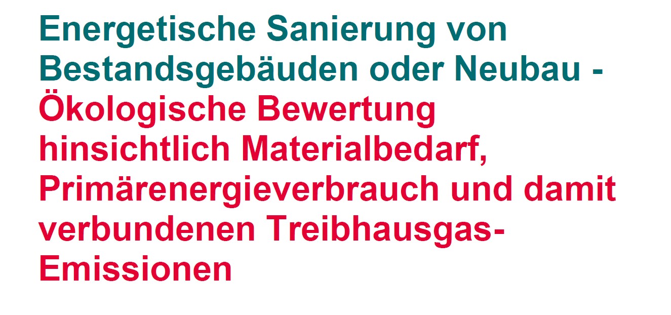 Studie: Energetische Sanierung nur 50% CO₂-Fußabdrucks eines Neubaus