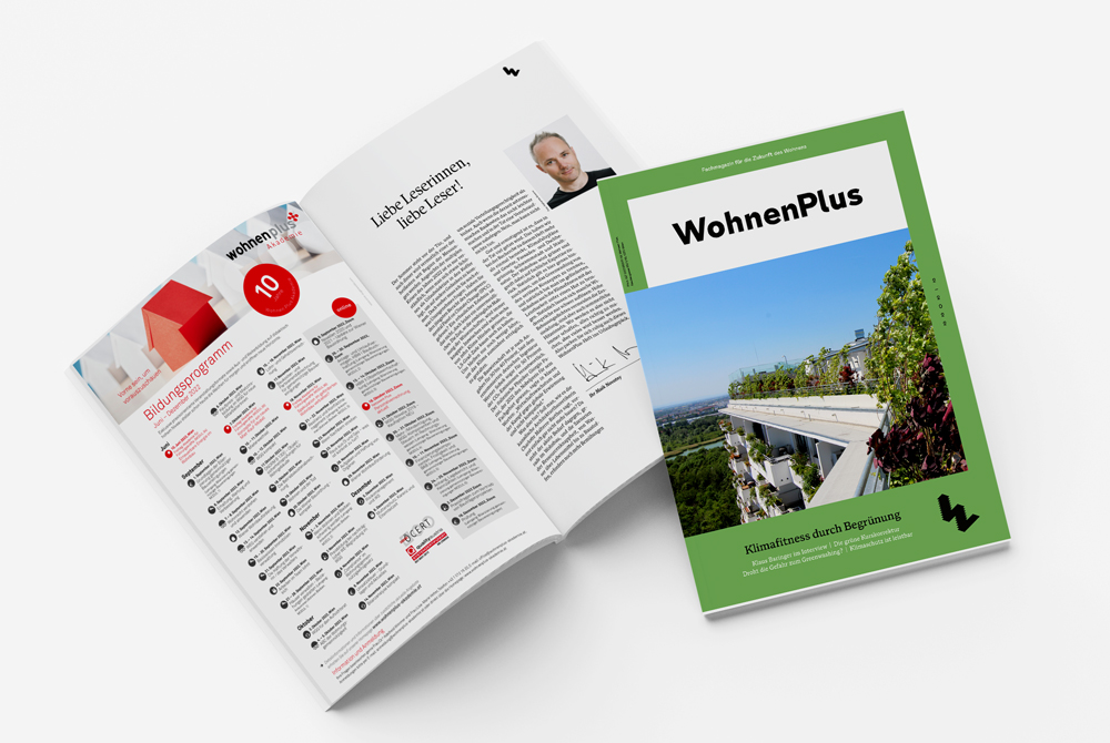 WohnenPLUS Ausgabe 2-2022: Klimafitness durch Begrünung