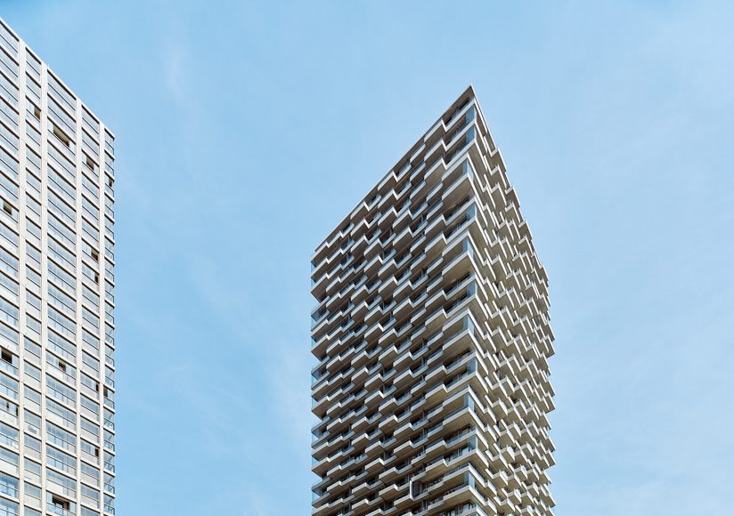 Hoch hinaus: Das Hochhaus The One in Wien-St. Marx wurde gemeinsam von der WBV-GPA und Neues Leben entwickelt.