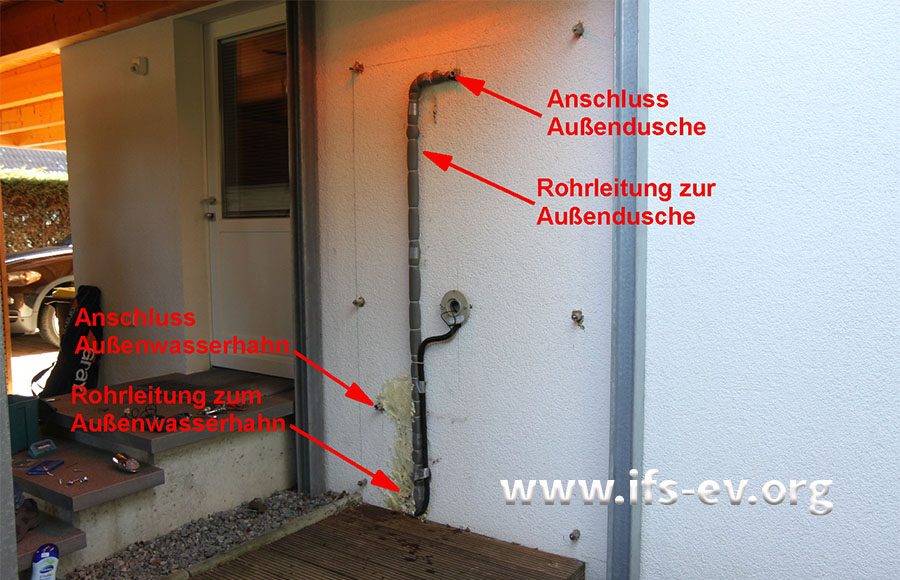 Eispfropfen im Duschkopf - Wasserschaden