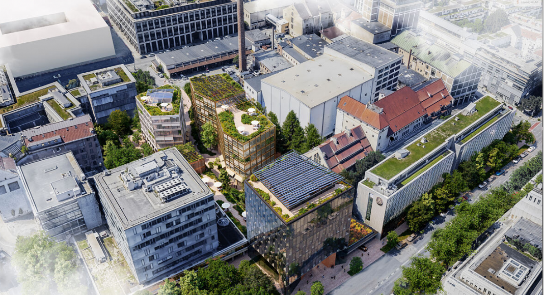 München - Architekturlandmark mit grüner Zukunft