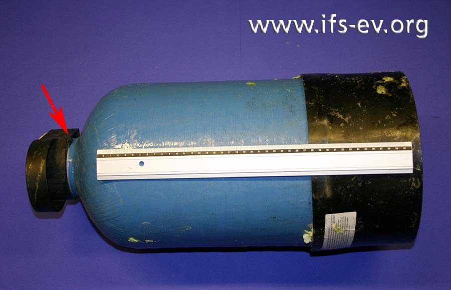 Wasserfilterpatrone: Verrutschte O-Ringdichtung