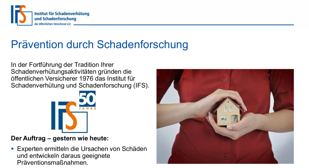 50 Jahre IfS-Schadenforschung: Besser planen